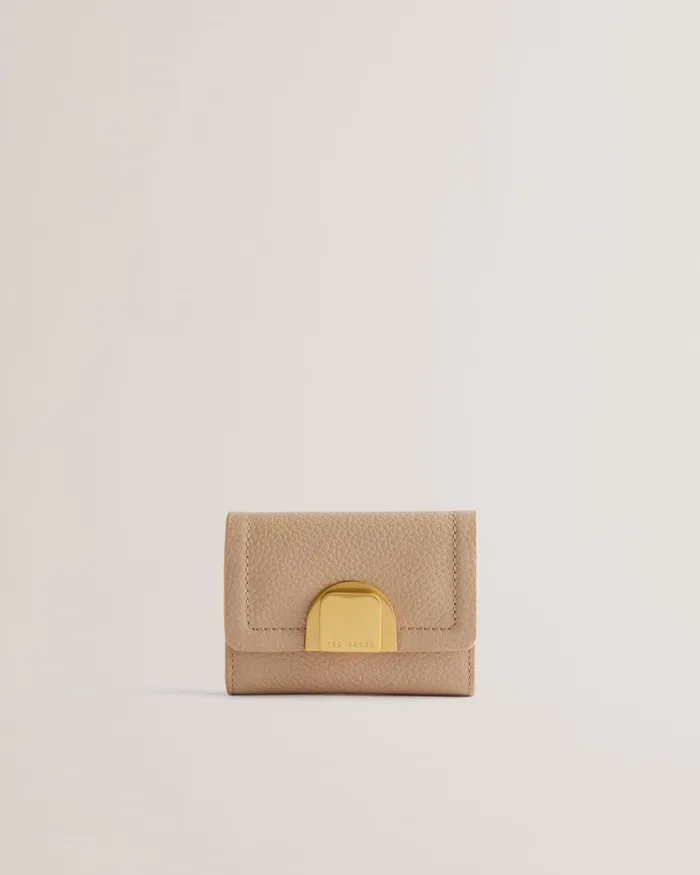 Women IMPERIA 8211 Lock Detail Small Leather Purse Taupe Ted Baker Purses and Cardholders Women IMPERIA 8211 Lock Detail Small Leather Purse Taupe Ted Baker Purses and Cardholders