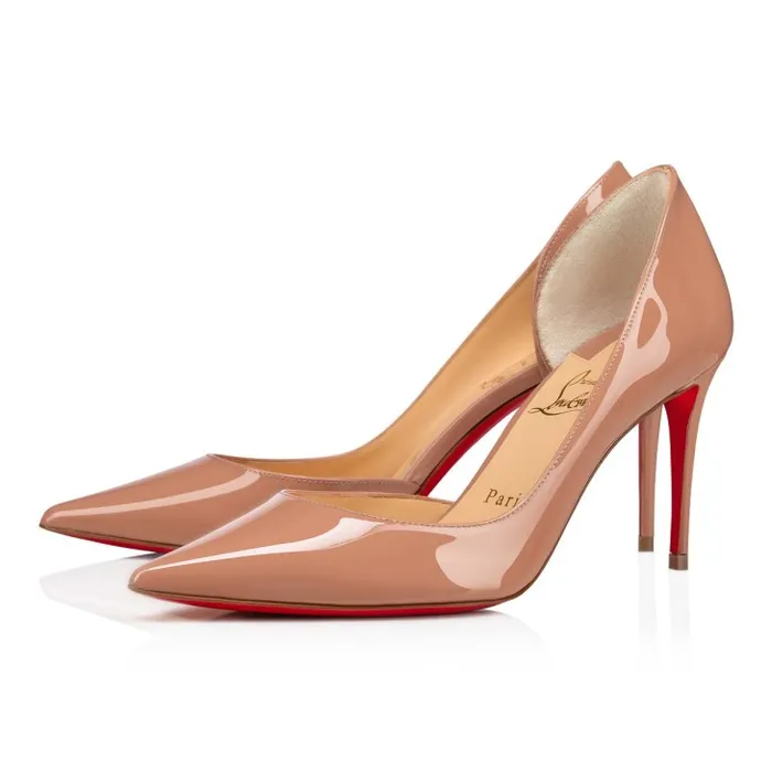Women Iriza 85 Mm Pumps 8211 Patent Calf Leather 8211 Blush Christian Louboutin Pumps