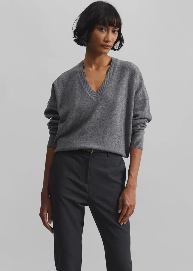 Women Isha Sweater 8211 Grey The Frankie Shop Knitwear