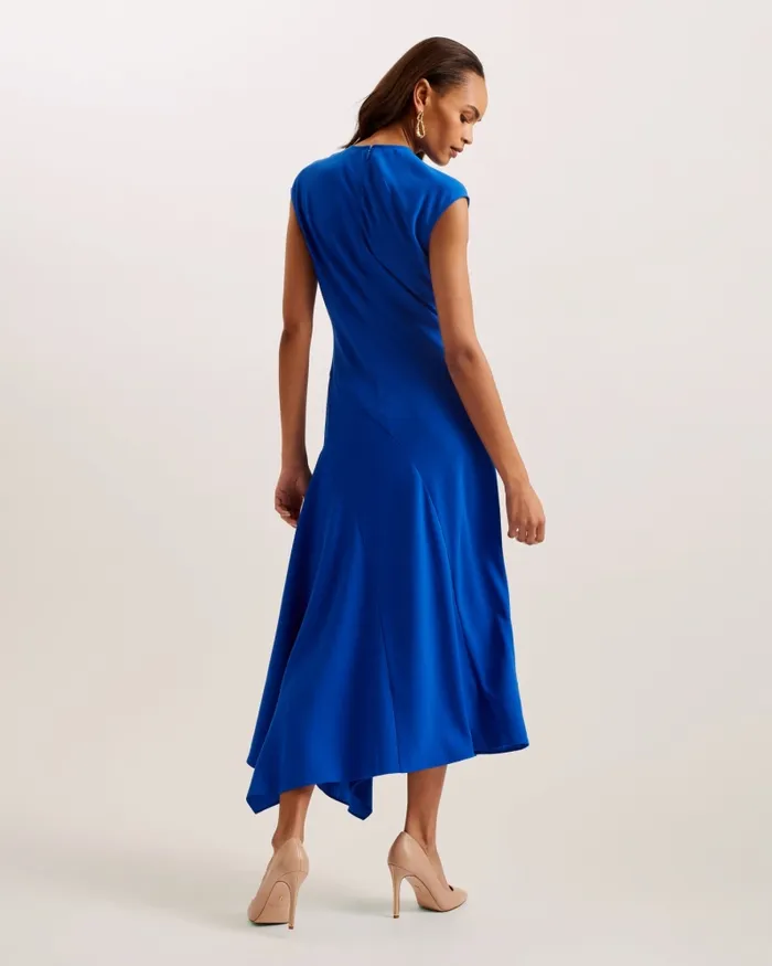 Women ISPARTA 8211 Asymmetric Satin Midi Dress Medium Blue Ted Baker Dresses Women ISPARTA 8211 Asymmetric Satin Midi Dress Medium Blue Ted Baker Dresses