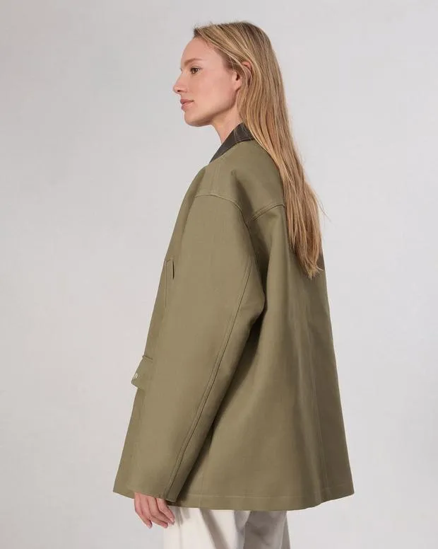 Women Jackets and Coats Rag and Bone Cassidy Cotton Jacket Army