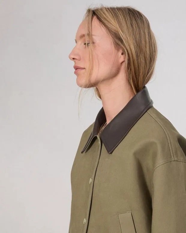 Women Jackets and Coats Rag and Bone Cassidy Cotton Jacket Army