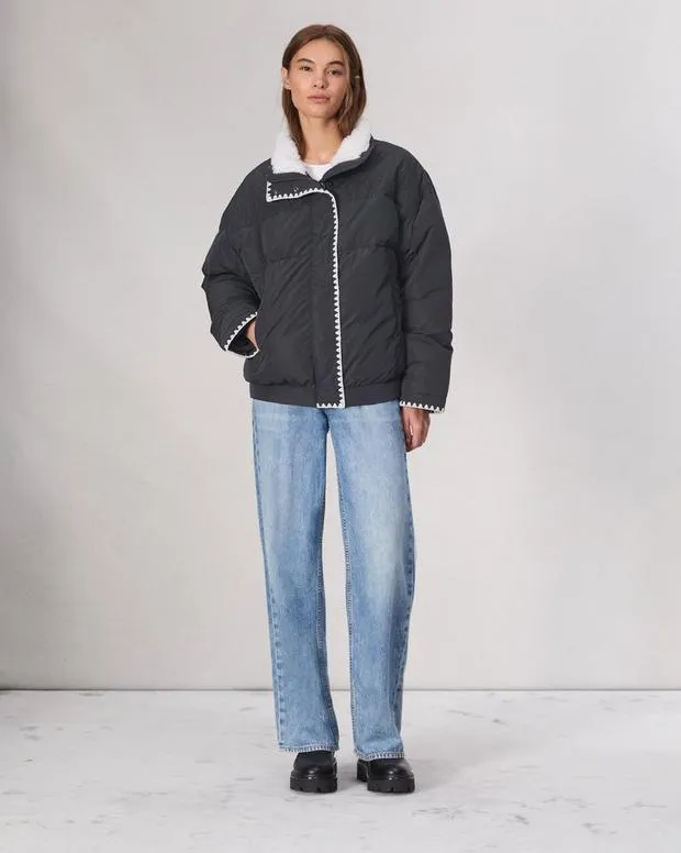 Women Jackets and Coats Rag and Bone Ingrid Puffer Jacket Black