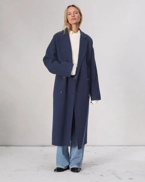 Women Jackets and Coats Rag and Bone Thea WoolBlend Coat Navy