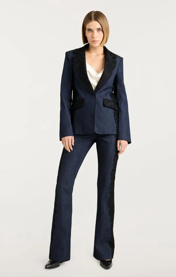 Women Jackets Cinq Sept Laney Jacket Indigo