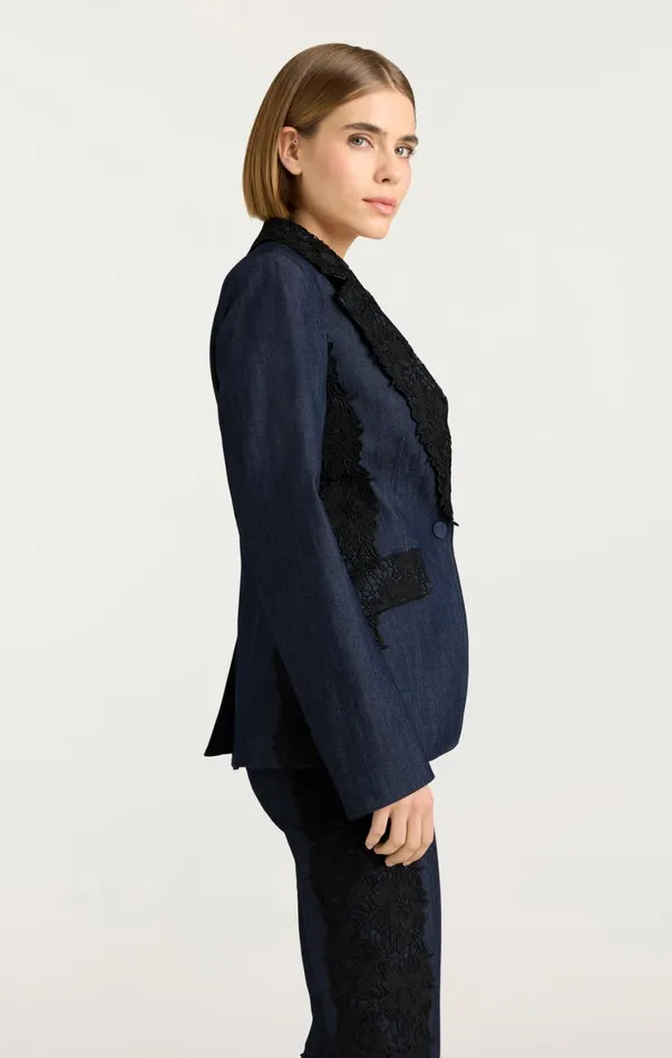 Women Jackets Cinq Sept Laney Jacket Indigo