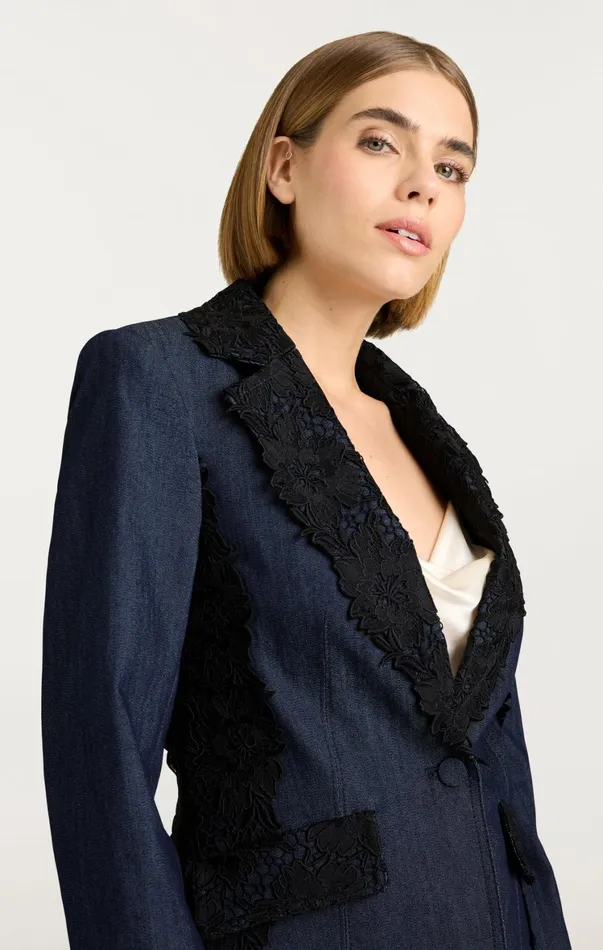 Women Jackets Cinq Sept Laney Jacket Indigo