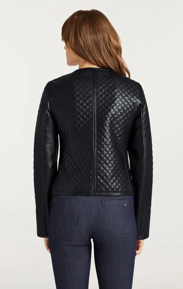 Women Jackets Cinq Sept Vegan Leather Brooke Jacket Black