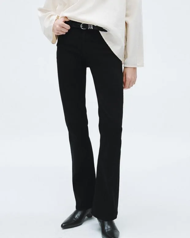 Women Jeans Rag and Bone Peyton Bootcut Jean High Stretch Denim Black
