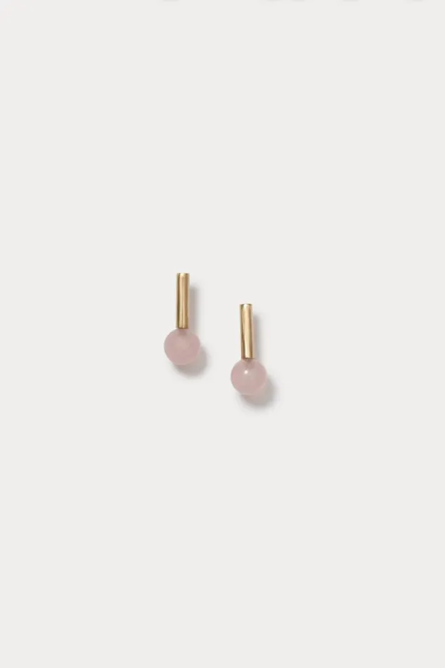 Women Jewelry Rachel Comey Quarry Roos Earrings Pair Rose Quartz