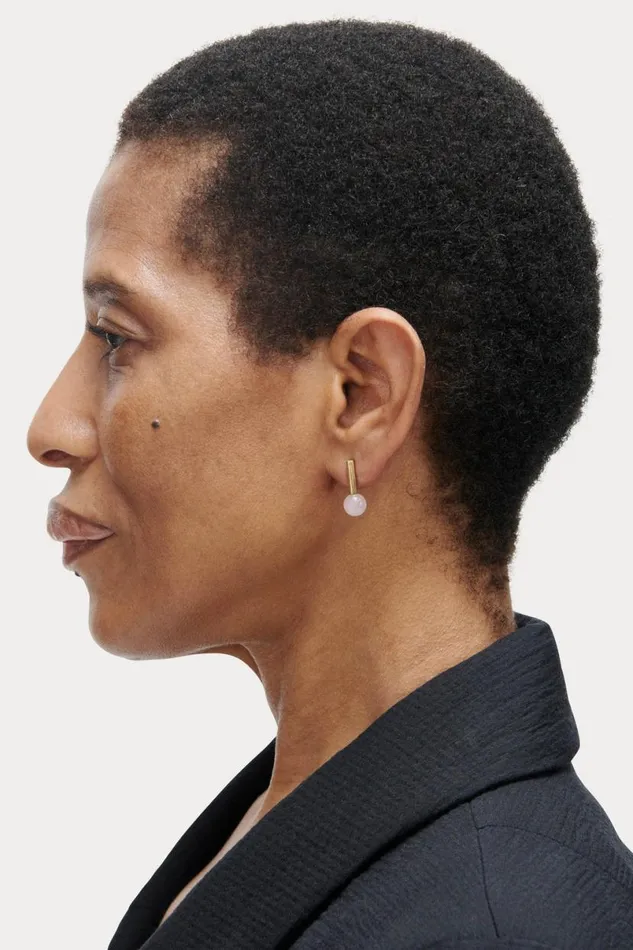 Women Jewelry Rachel Comey Quarry Roos Earrings Pair Rose Quartz
