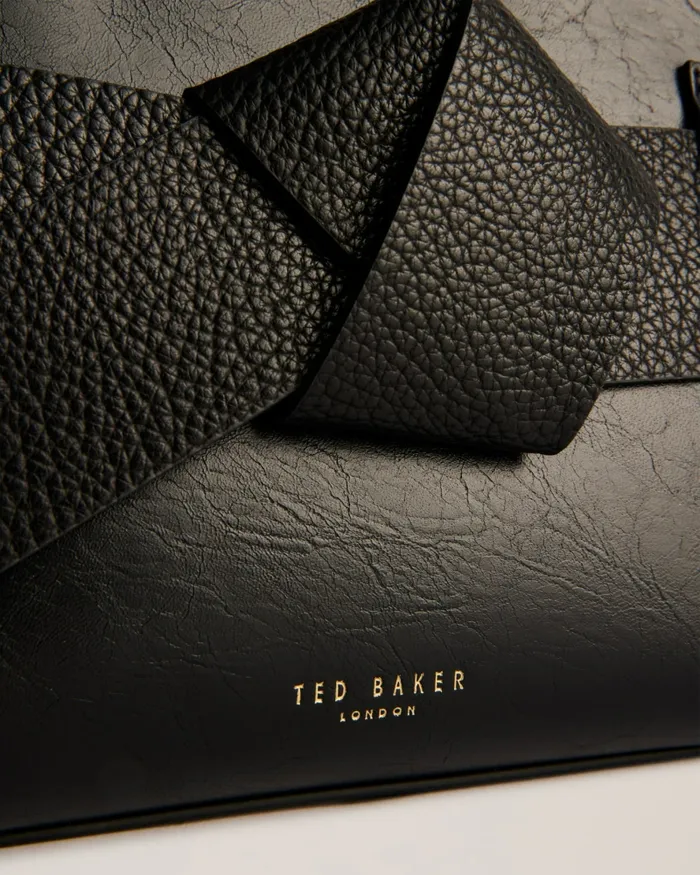 Women JIMISIE 8211 Mini Knot Bow Faux Leather Bag Black Ted Baker Tote Bags Women JIMISIE 8211 Mini Knot Bow Faux Leather Bag Black Ted Baker Tote Bags