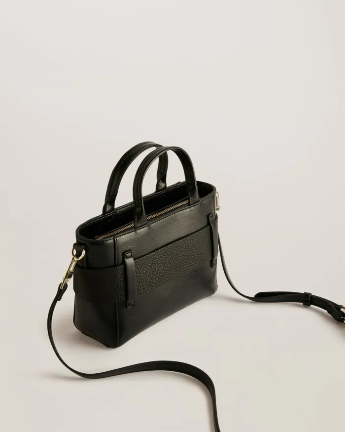 Women JIMISIE 8211 Mini Knot Bow Faux Leather Bag Black Ted Baker Tote Bags Women JIMISIE 8211 Mini Knot Bow Faux Leather Bag Black Ted Baker Tote Bags