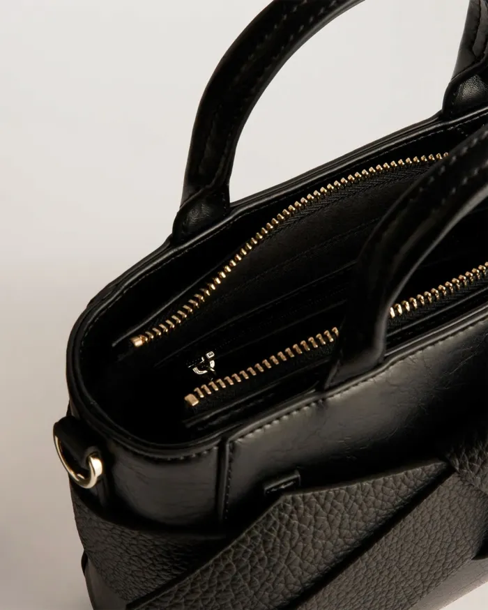 Women JIMISIE 8211 Mini Knot Bow Faux Leather Bag Black Ted Baker Tote Bags Women JIMISIE 8211 Mini Knot Bow Faux Leather Bag Black Ted Baker Tote Bags