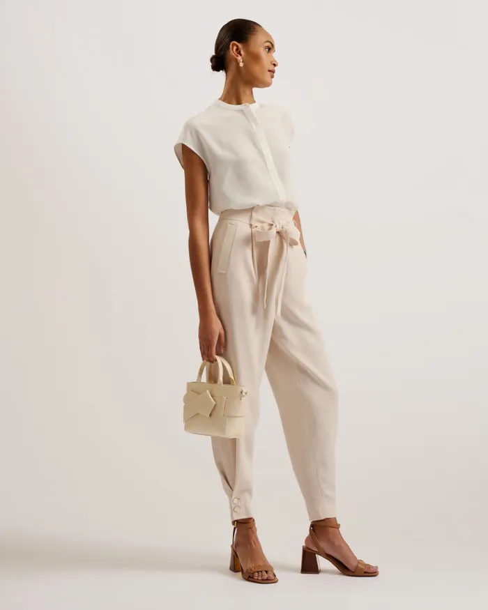 Women JIMISIE 8211 Mini Knot Bow Faux Leather Bag Ivory Ted Baker Tote Bags Women JIMISIE 8211 Mini Knot Bow Faux Leather Bag Ivory Ted Baker Tote Bags