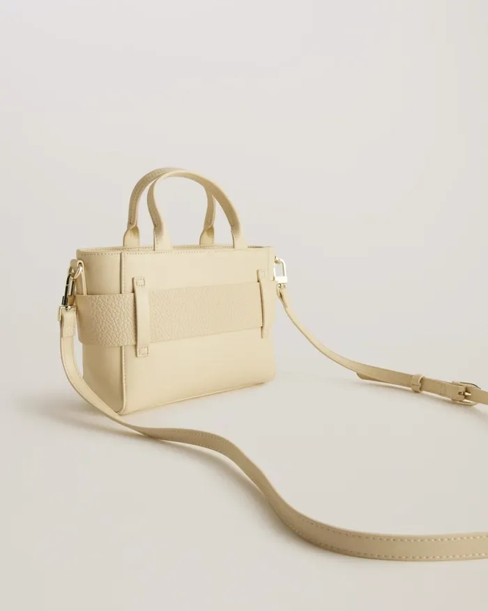 Women JIMISIE 8211 Mini Knot Bow Faux Leather Bag Ivory Ted Baker Tote Bags Women JIMISIE 8211 Mini Knot Bow Faux Leather Bag Ivory Ted Baker Tote Bags