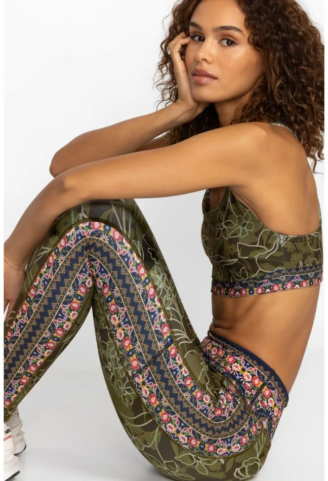 Women Johnny Was Active Hirz Camo High Waist Ribbed Waistband Le Hirz