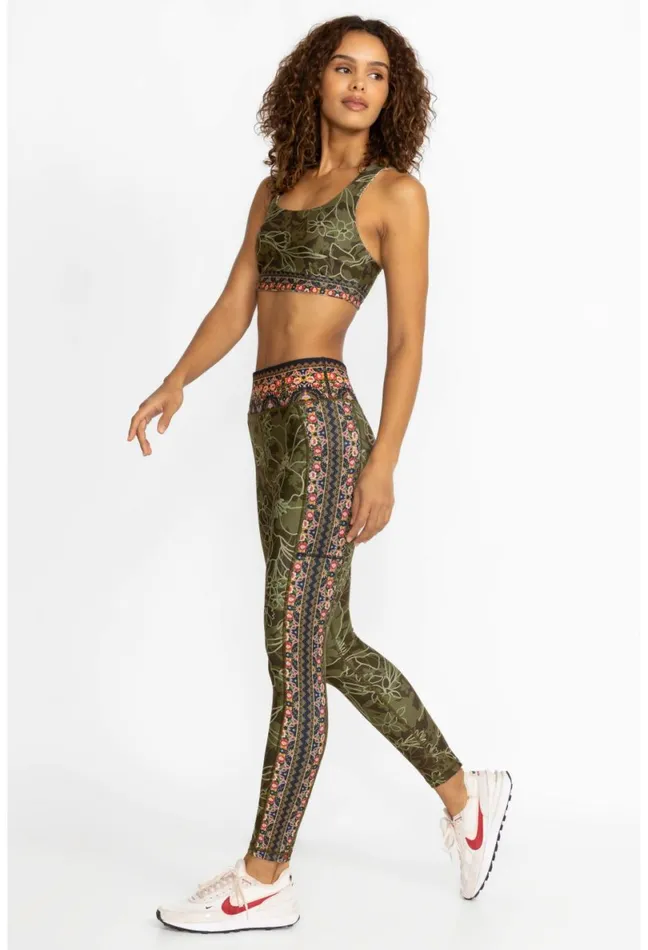 Women Johnny Was Active Hirz Camo High Waist Ribbed Waistband Le Hirz