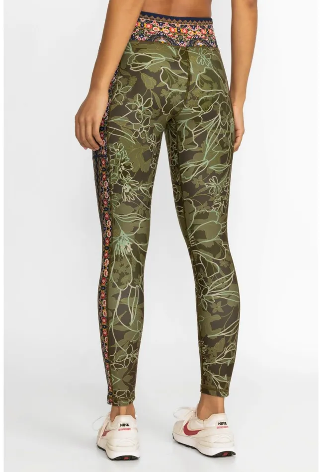 Women Johnny Was Active Hirz Camo High Waist Ribbed Waistband Le Hirz