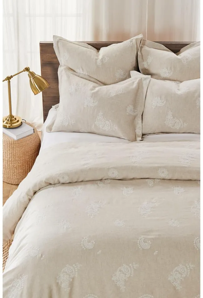 Women Johnny Was Bedding Skyler Eyelet Linen King Shams Sand