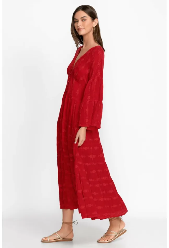 Women Johnny Was Dresses Bonnie Adenium Dress Raspberry