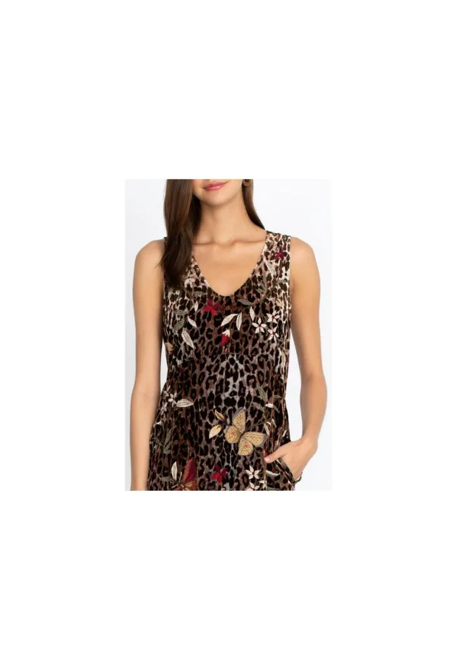 Women Johnny Was Dresses Penelope Maxi Tank Dress Leopard