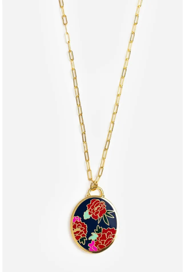Women Johnny Was Jewelry Dragon Pendant Necklace Multi