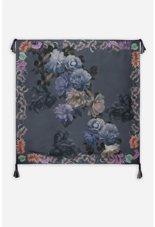 Women Johnny Was Scarves Grey Scarf Gray