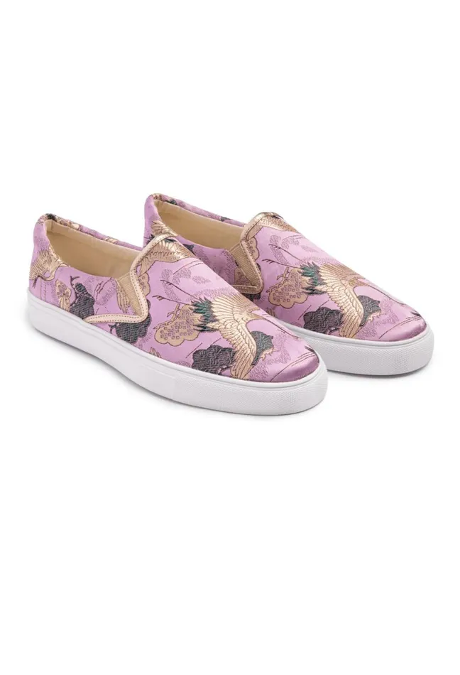 Women Johnny Was Shoes Crane SlipOn Sneaker Lilac