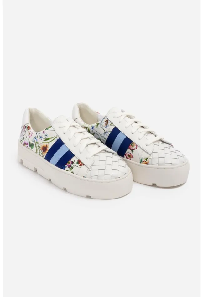 Women Johnny Was Shoes Downtown Fiska Sneaker White