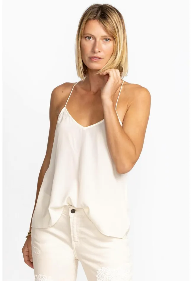 Women Johnny Was Slips and Camis Etta Cami Top Cream