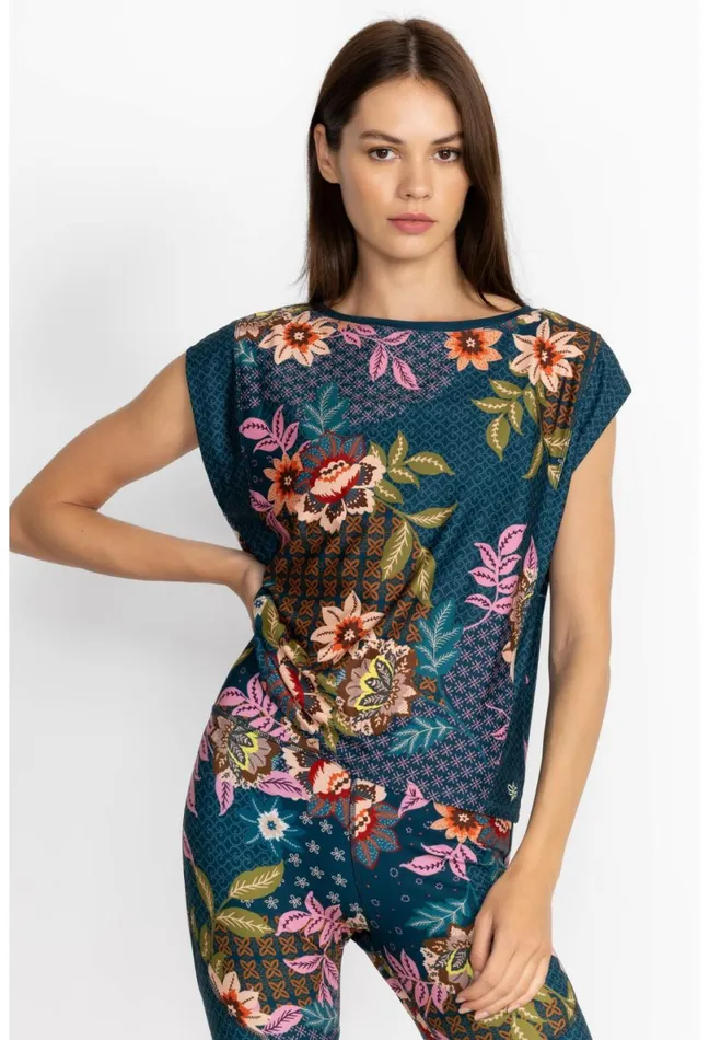 Women Johnny Was Tops Delfino Keyhole Muscle Tank Delfino