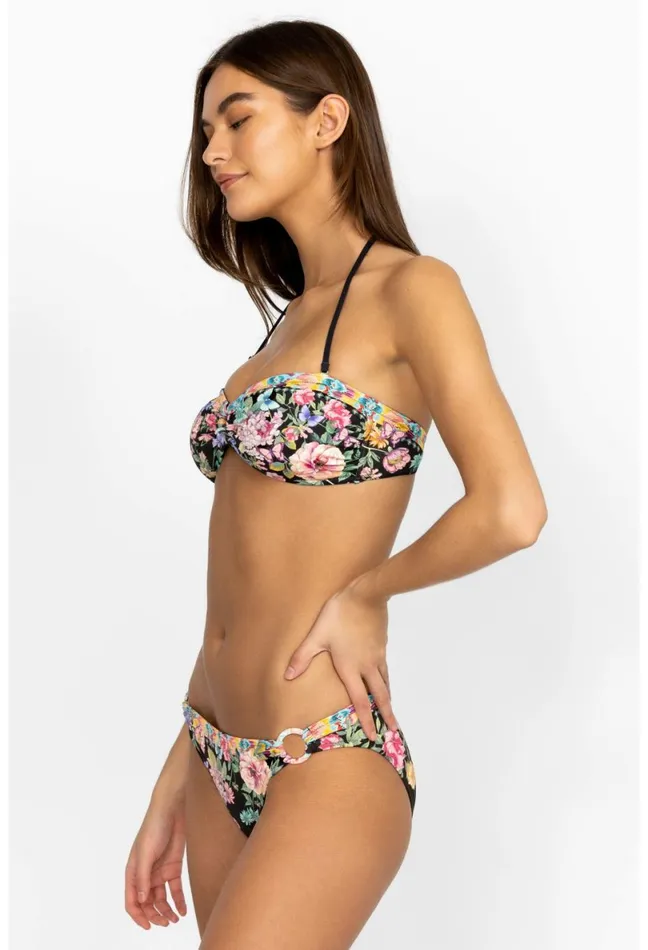 Women Johnny Was TwoPieces Black Butterfly Ring Bandeau Black Butterfly