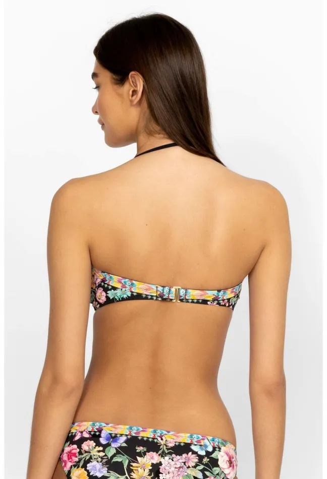 Women Johnny Was TwoPieces Black Butterfly Ring Bandeau Black Butterfly