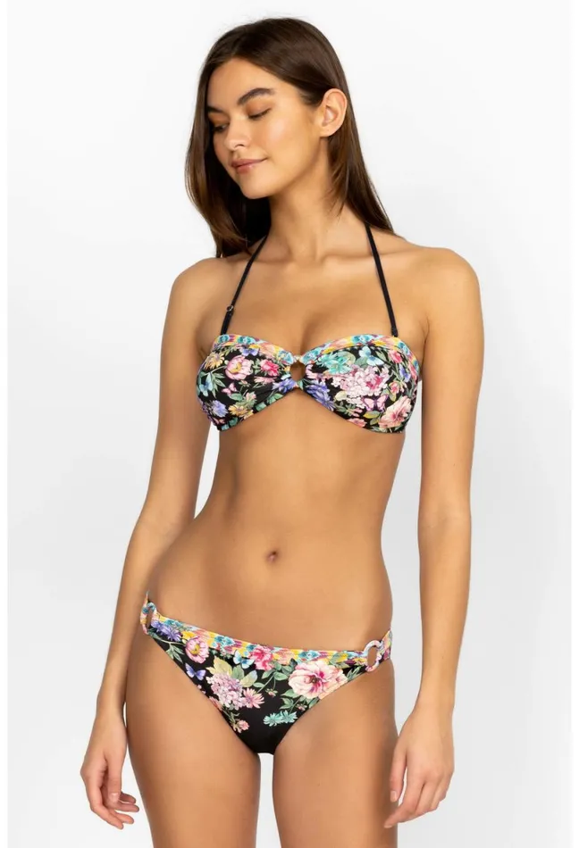 Women Johnny Was TwoPieces Black Butterfly Ring Bandeau Black Butterfly
