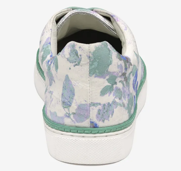 Women Johnston and Murphy Callie LacetoToe Multi Floral Sheepskin Sneakers