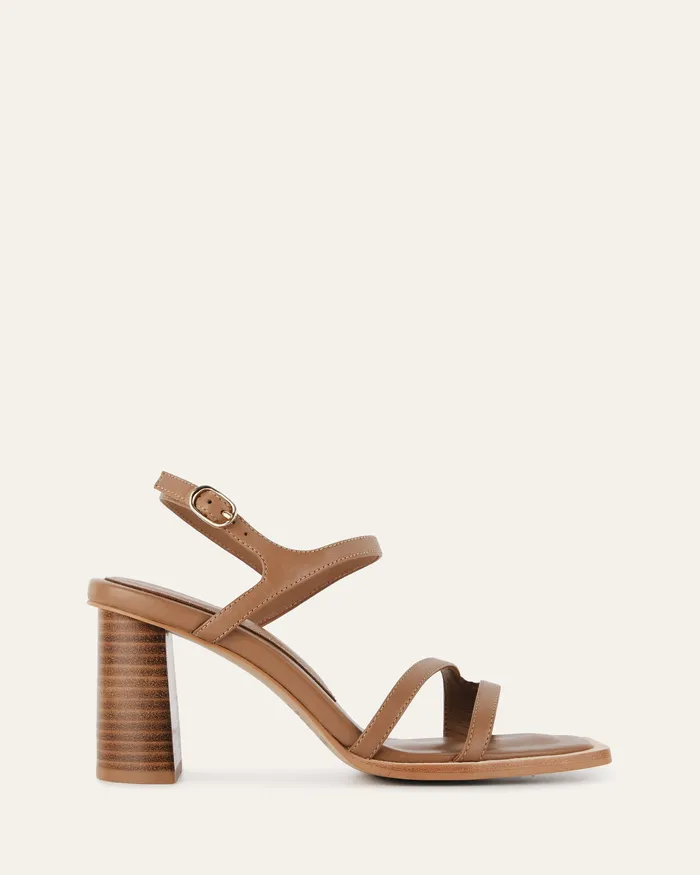 Women jomercer Casey high heel sandal tan leather HIGH SANDALS