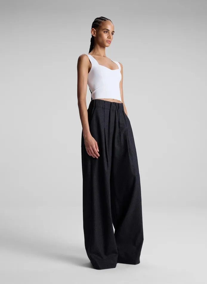 Women Jordana Compact Knit Top White ALC Tees and Tanks