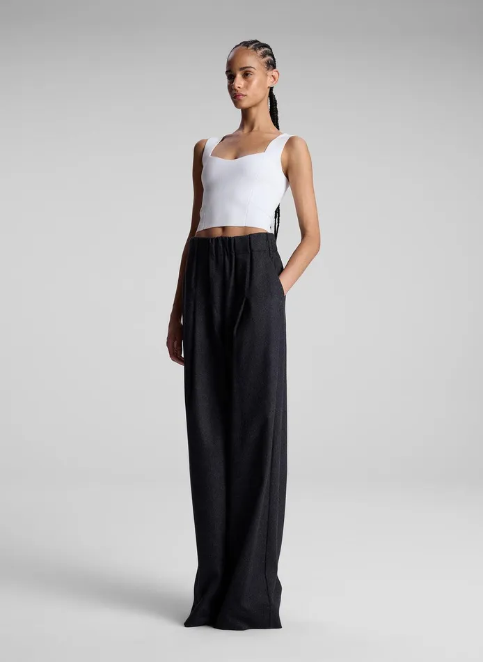 Women Jordana Compact Knit Top White ALC Tees and Tanks