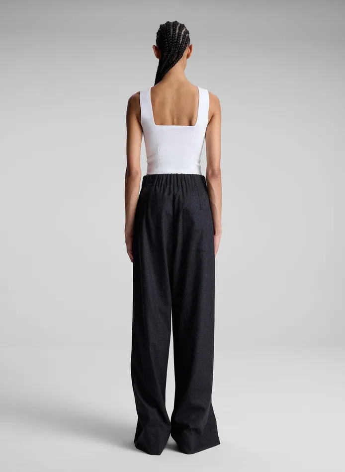 Women Jordana Compact Knit Top White ALC Tees and Tanks
