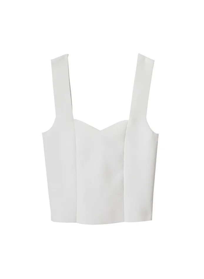Women Jordana Compact Knit Top White ALC Tees and Tanks