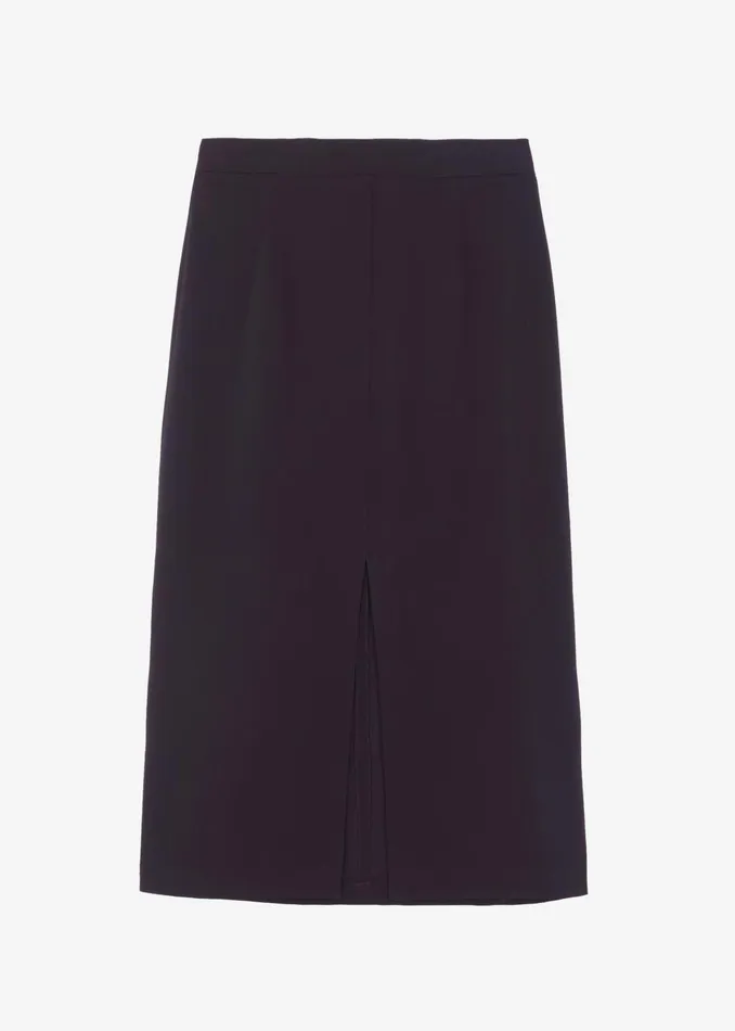 Women Judy Midi Skirt 8211 Dark Plum The Frankie Shop Bottoms