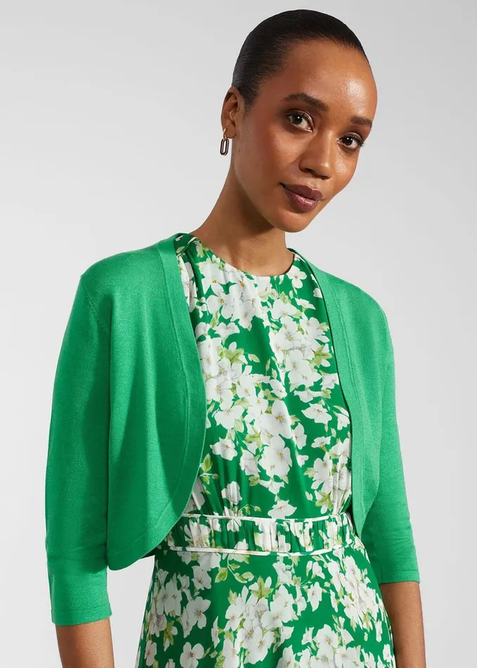 Women Jumpers and Cardigans Hobbs Carrie Bolero Cilantro Green