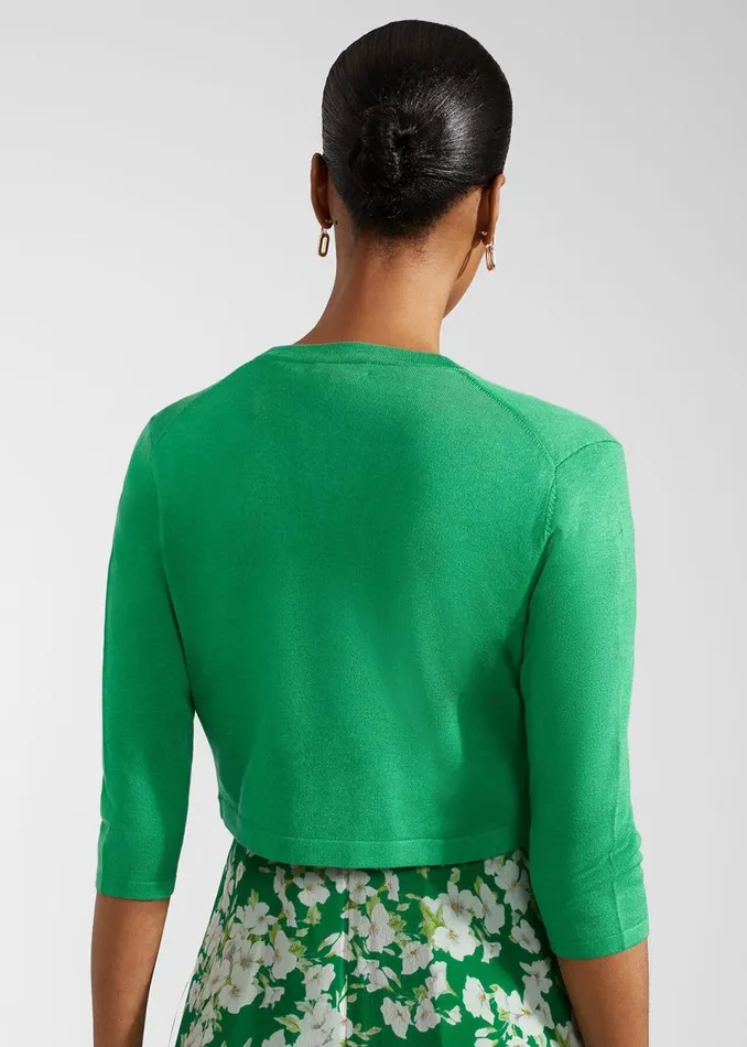 Women Jumpers and Cardigans Hobbs Carrie Bolero Cilantro Green