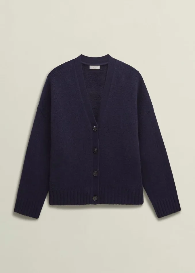Women Jumpers and Cardigans Hobbs Ember Cardigan With Alpaca Hobbs Navy