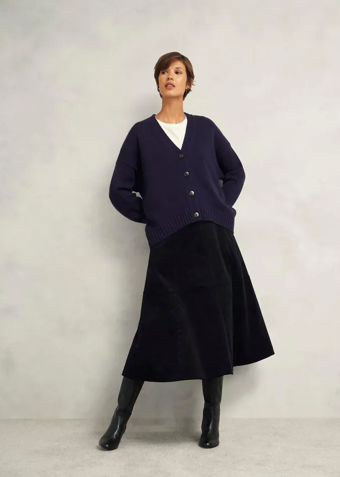 Women Jumpers and Cardigans Hobbs Ember Cardigan With Alpaca Hobbs Navy
