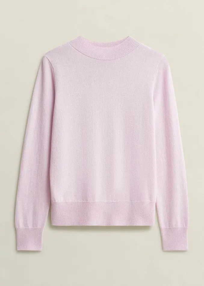Women Jumpers and Cardigans Hobbs Indah Jumper With Cashmere Dusted Pink