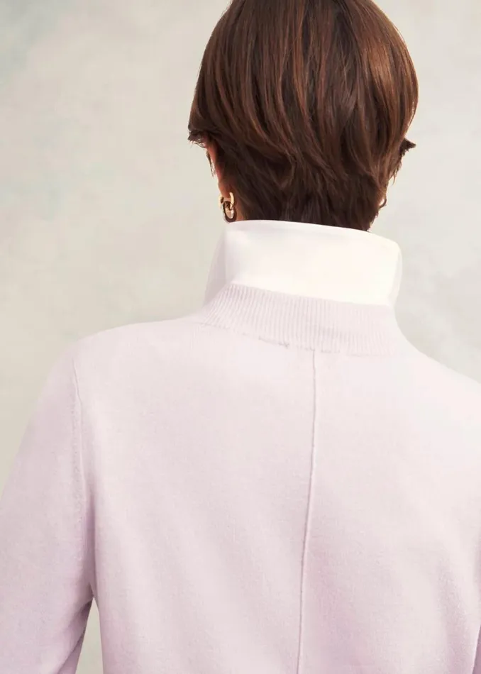 Women Jumpers and Cardigans Hobbs Indah Jumper With Cashmere Dusted Pink