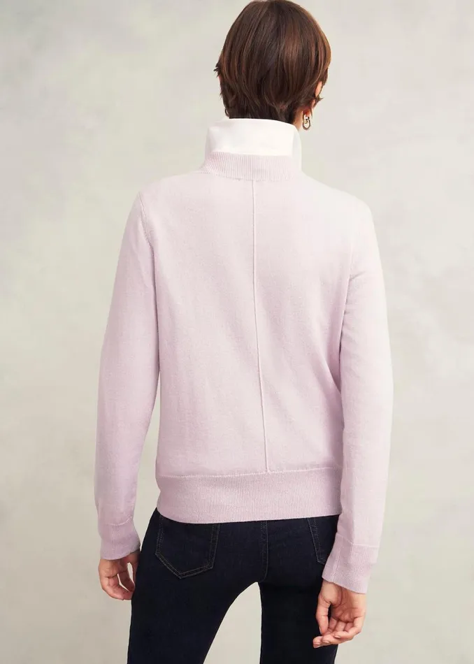 Women Jumpers and Cardigans Hobbs Indah Jumper With Cashmere Dusted Pink