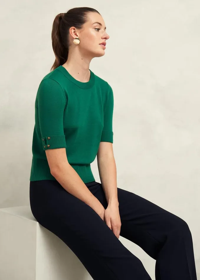 Women Jumpers and Cardigans Hobbs Leanne Jumper With Wool Agate Green